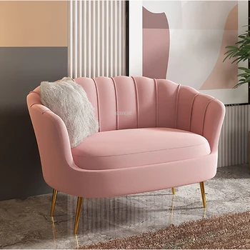 Роскошные стулья для гостиной в скандинавском стиле, Современная простая домашняя мебель, Кресло со спинкой для дома, Одноместный двухместный диван, кресло для отдыха, кресло с откидной спинкой