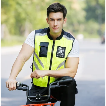 Светоотражающие мотоциклетные куртки, жилет безопасности высокой видимости, рабочая одежда, светоотражающая защитная одежда для велоспорта