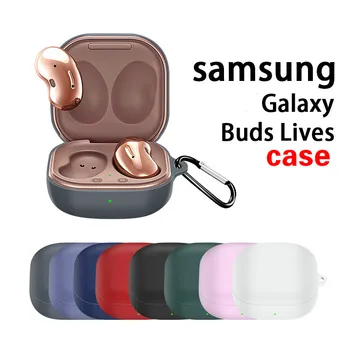 Силиконовый чехол для наушников Samsung Galaxy Buds Live Беспроводная гарнитура Противоударный мягкий защитный чехол для наушников в виде ракушки