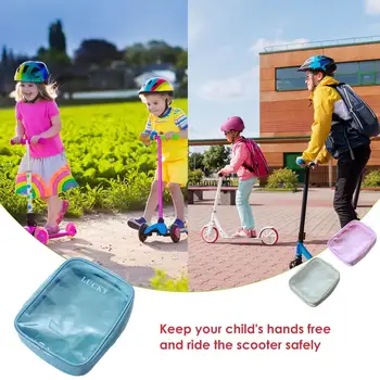 Универсальная сумка для ручки на голову электрического скутера, детская сумка для скутера, Прозрачная упаковка большой емкости, Велосипедная сумка